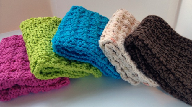 Hand Knit Cotton Dish Cloths