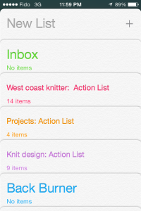 Reminders Action Lists